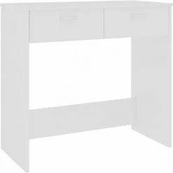 Hommoo Bureau Blanc 80x40x75 Cm Agglomere -France Bureau Soldes 2022 54149525 2