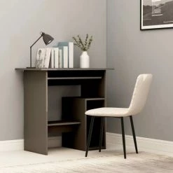 Hommoo Bureau Gris 80 X 45 X 74 Cm Agglomere