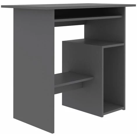 Hommoo Bureau Gris 80 X 45 X 74 Cm Agglomere 4 Hommoo Bureau Gris 80 X 45 X 74 Cm Agglomere – Image 2
