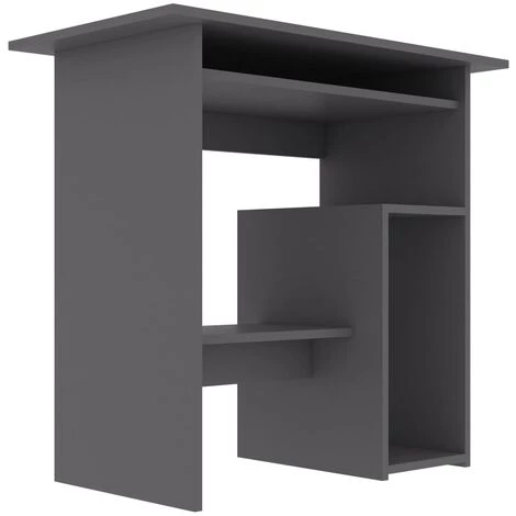 Hommoo Bureau Gris 80 X 45 X 74 Cm Agglomere 6 Hommoo Bureau Gris 80 X 45 X 74 Cm Agglomere – Image 4