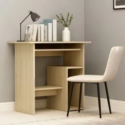 Hommoo Bureau Chene Sonoma 80 X 45 X 74 Cm Agglomere