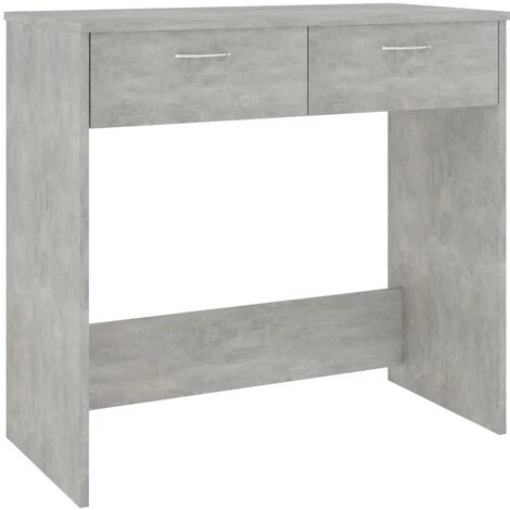 Hommoo Bureau Gris Beton 80x40x75 Cm Agglomere 4 Hommoo Bureau Gris Beton 80x40x75 Cm Agglomere – Image 2
