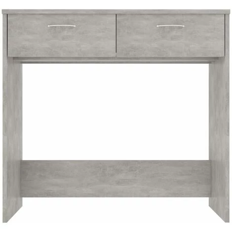Hommoo Bureau Gris Beton 80x40x75 Cm Agglomere 6 Hommoo Bureau Gris Beton 80x40x75 Cm Agglomere – Image 4