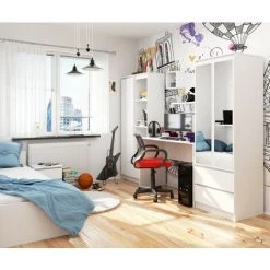 AKORD Bureau Informatique B-17 Blanc 120 Cm Bureau D' Ordinateur Couleur Blanc Mat - 120x50x79 Cm -France Bureau Soldes 2022 54156948 5