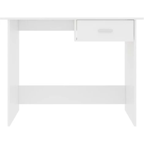 Hommoo Bureau Blanc 100 X 50 X 76 Cm Agglomere 6 Hommoo Bureau Blanc 100 X 50 X 76 Cm Agglomere – Image 4