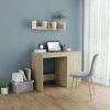Hommoo Bureau Chene Sonoma 100x50x76 Cm Agglomere -France Bureau Soldes 2022 54168081 1