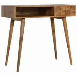 NETFURNITURE Bureau D'écriture Sculptée Carrel - Marron