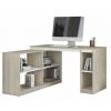 BEAUX MEUBLES PAS CHERS Bureau D'Angle Et Rayonnage Chêne -France Bureau Soldes 2022 54299496 1