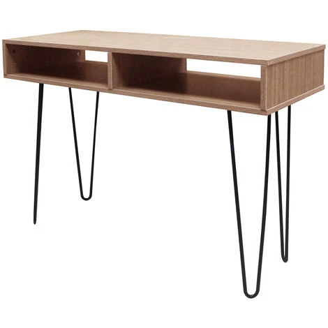 Selsey Orianis - Bureau / Bureau à Domicile - 100x40 Cm - Pieds En épingle à Cheveux - Avec évidement 5 Selsey Orianis - Bureau / Bureau à Domicile - 100x40 Cm - Pieds En épingle à Cheveux - Avec évidement – Image 3