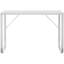 TRUE DEAL Bureau D'ordinateur Blanc 110x60x73 Cm Aggloméré 9 TRUE DEAL Bureau D'ordinateur Blanc 110x60x73 Cm Aggloméré -France Bureau Soldes 2022 54482121 3