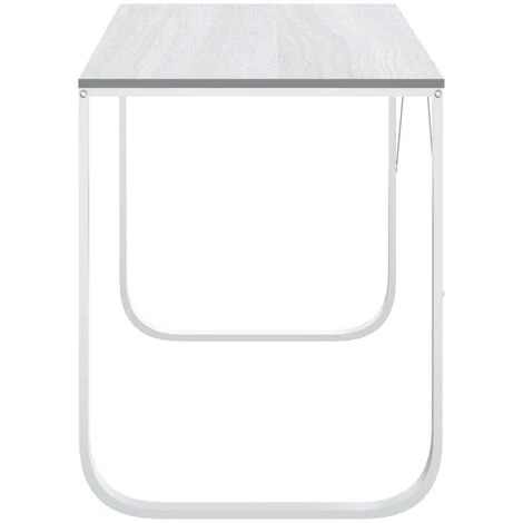 TRUE DEAL Bureau D'ordinateur Blanc 110x60x73 Cm Aggloméré 6 TRUE DEAL Bureau D'ordinateur Blanc 110x60x73 Cm Aggloméré – Image 4