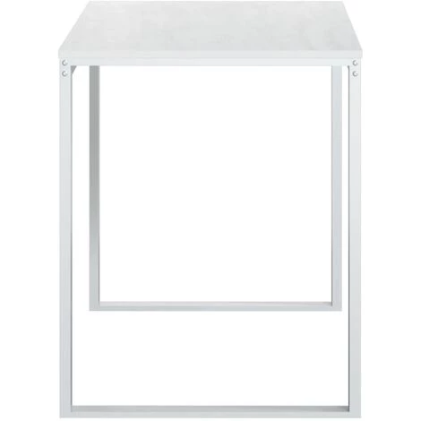 TRUE DEAL Bureau D'ordinateur Blanc 110x60x73 Cm Aggloméré 6 TRUE DEAL Bureau D'ordinateur Blanc 110x60x73 Cm Aggloméré – Image 4