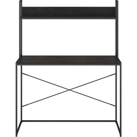 TRUE DEAL Bureau D'ordinateur Noir 110x60x138 Cm Aggloméré 5 TRUE DEAL Bureau D'ordinateur Noir 110x60x138 Cm Aggloméré – Image 3