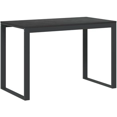 TRUE DEAL Bureau D'ordinateur Noir 110x60x73 Cm Aggloméré 4 TRUE DEAL Bureau D'ordinateur Noir 110x60x73 Cm Aggloméré – Image 2