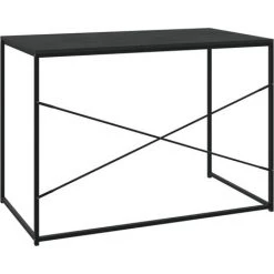 TRUE DEAL Bureau D'ordinateur Noir 110x60x70 Cm Aggloméré 11 TRUE DEAL Bureau D'ordinateur Noir 110x60x70 Cm Aggloméré -France Bureau Soldes 2022 54483310 5