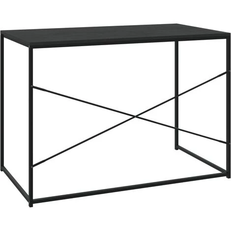 TRUE DEAL Bureau D'ordinateur Noir 110x60x70 Cm Aggloméré 7 TRUE DEAL Bureau D'ordinateur Noir 110x60x70 Cm Aggloméré – Image 5