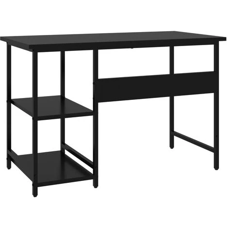 TRUE DEAL Bureau D'ordinateur Noir 105x55x72 Cm MDF Et Métal 7 TRUE DEAL Bureau D'ordinateur Noir 105x55x72 Cm MDF Et Métal – Image 5