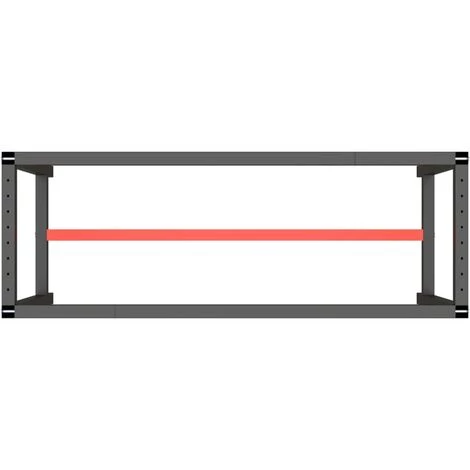 TRUE DEAL Cadre De Banc De Travail Noir Et Rouge Mat 140x50x79 Cm Métal 7 TRUE DEAL Cadre De Banc De Travail Noir Et Rouge Mat 140x50x79 Cm Métal – Image 5