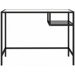 YOUTHUP Bureau D'ordinateur Noir 100x36x74 Cm Verre - Noir -France Bureau Soldes 2022 54514463 3