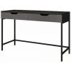 RED DECO Bureau Bois Et Acier GRETA Noir Acier 125x45x75cm - Noir -France Bureau Soldes 2022 54545363 1