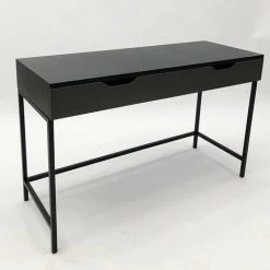 RED DECO Bureau Bois Et Acier GRETA Noir Acier 125x45x75cm - Noir -France Bureau Soldes 2022 54545363 5