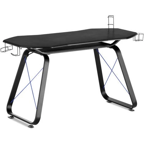 MC HAUS Bureau Gaming Desk, Bureau Gamer Ergonomique, Table Informatique, Design Moderne, Table De Jeu Pour Ordinateur PC Avec Porte-gobelet Et Support Pour Casque, Ideal Pour Les Joueurs, Bleu 3 MC HAUS Bureau Gaming Desk, Bureau Gamer Ergonomique, Table Informatique, Design Moderne, Table De Jeu Pour Ordinateur PC Avec Porte-gobelet Et Support Pour Casque, Ideal Pour Les Joueurs, Bleu