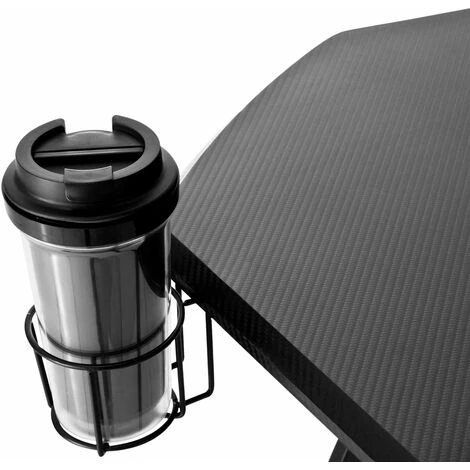 MC HAUS Bureau Gaming Desk, Bureau Gamer Ergonomique, Table Informatique, Design Moderne, Table De Jeu Pour Ordinateur PC Avec Porte-gobelet Et Support Pour Casque, Ideal Pour Les Joueurs, Bleu 5 MC HAUS Bureau Gaming Desk, Bureau Gamer Ergonomique, Table Informatique, Design Moderne, Table De Jeu Pour Ordinateur PC Avec Porte-gobelet Et Support Pour Casque, Ideal Pour Les Joueurs, Bleu – Image 3