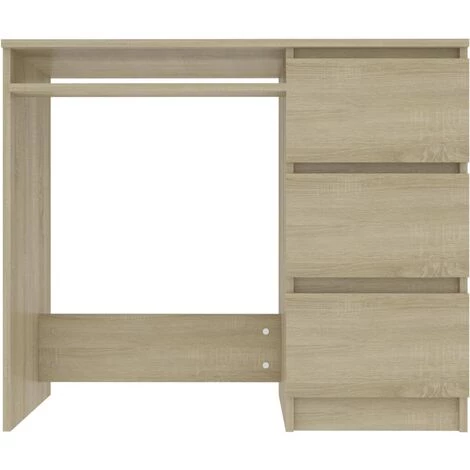 Topdeal Bureau Chêne Sonoma 90x45x76 Cm Aggloméré FF801376_FR 6 Topdeal Bureau Chêne Sonoma 90x45x76 Cm Aggloméré FF801376_FR – Image 4
