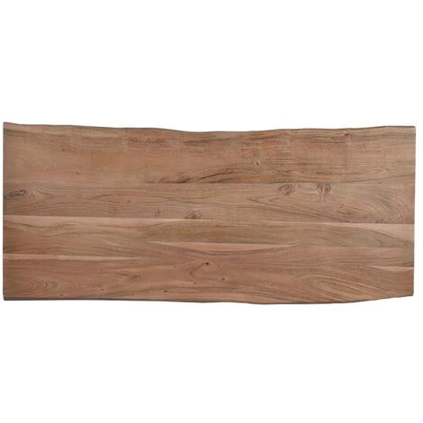 Bureau En Bois D'acacia Et Métal Coloris Naturel - Longueur 147 X Profondeur 63 X Hauteur 80 Cm -PEGANE- 6 Bureau En Bois D'acacia Et Métal Coloris Naturel - Longueur 147 X Profondeur 63 X Hauteur 80 Cm -PEGANE- – Image 4