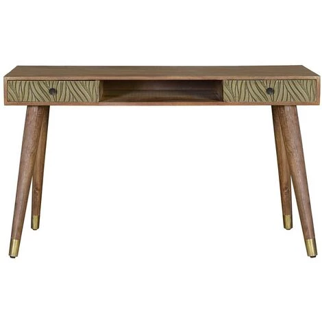 Bureau Bahut En Bois De Manguier / Fer Coloris Marron - Longueur 130 X Profondeur 50 X Hauteur 76 Cm -PEGANE- 3 Bureau Bahut En Bois De Manguier / Fer Coloris Marron - Longueur 130 X Profondeur 50 X Hauteur 76 Cm -PEGANE-