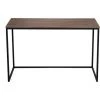 Table De Bureau Rectangulaire Coloris Noyer / Noir - Longueur 120 X Largeur 60 X Hauteur 76 Cm -PEGANE- -France Bureau Soldes 2022 54815971 1
