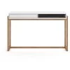 Bureau Coloris Blanc Mat - Longueur 126 X Profondeur 64 X Hauteur 79 Cm -PEGANE- -France Bureau Soldes 2022 54943563 1