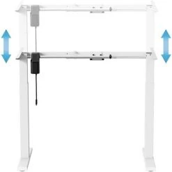 ML-DESIGN Cadre De Bureau électrique Assis Debout Réglable En Hauteur 73-123 Cm Blanc -France Bureau Soldes 2022 55022797 5