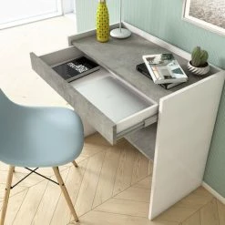 TERRANEO Smartworking Desk 80x40 Home Office Tiroir Moderne Home Desk -France Bureau Soldes 2022 55028530 5
