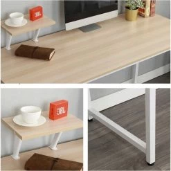 Soges Table De Bureau ,Bureau De Formation De Réunion Bureau De Poste De Travail ,Table D'ordinateur Bureau De Jeu, érable Blanc WK-JK100-MO -France Bureau Soldes 2022 55041877 4