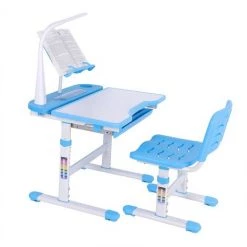 YB Bureau Pour Enfants à Hauteur Réglable Et Chaise Confortable Avec Lampe Table D'étude Pour Enfants 100 ~ 240 V -France Bureau Soldes 2022 55204335 5
