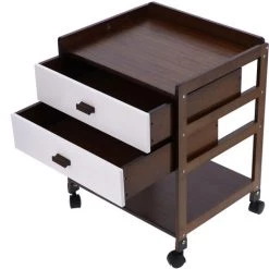 YB Table De Chevet En Bambou Avec Table De Chevet à 2 Tiroirs à C?té De La Table De Nuit Du Bureau Pour Le Salon De La Maison -France Bureau Soldes 2022 55204597 5