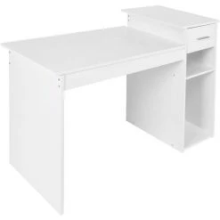 YB Bureau D'ordinateur En Bois Moderne Pour L'étude D'étudiants écrivant La Table De Travail De Bureau à Domicile Avec Des Tiroirs -France Bureau Soldes 2022 55204760 5