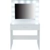 YB Coiffeuse Chaise Ensemble Bureau De Maquillage Avec Lumière LED Tiroir Simple Pour Chambre Blanc 1 YB Coiffeuse Chaise Ensemble Bureau De Maquillage Avec Lumière LED Tiroir Simple Pour Chambre Blanc -France Bureau Soldes 2022 55204770 1