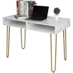YB Table D'écriture D'étude De Bureau D'ordinateur Portable De PC De Texture De Marbre Avec Le Compartiment Ouvert Pour Le Bureau à La Maison 10 YB Table D'écriture D'étude De Bureau D'ordinateur Portable De PC De Texture De Marbre Avec Le Compartiment Ouvert Pour Le Bureau à La Maison -France Bureau Soldes 2022 55204807 4