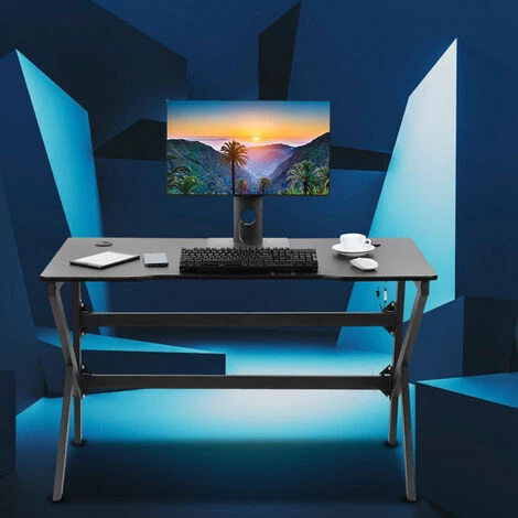 YB Bureau D'ordinateur De Table De Jeu Ergonomique De 120cm Avec Le Cadeau De Gar?on De Meubles De Lumière De LED De RVB Pour L'usage à La Maison 3 YB Bureau D'ordinateur De Table De Jeu Ergonomique De 120cm Avec Le Cadeau De Gar?on De Meubles De Lumière De LED De RVB Pour L'usage à La Maison