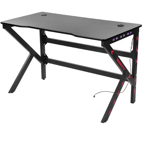 YB Bureau D'ordinateur De Table De Jeu Ergonomique De 120cm Avec Le Cadeau De Gar?on De Meubles De Lumière De LED De RVB Pour L'usage à La Maison 7 YB Bureau D'ordinateur De Table De Jeu Ergonomique De 120cm Avec Le Cadeau De Gar?on De Meubles De Lumière De LED De RVB Pour L'usage à La Maison – Image 5