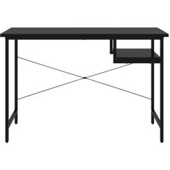 YOUTHUP Bureau D'ordinateur Noir 105x55x72 Cm MDF Et Métal - Noir -France Bureau Soldes 2022 55263436 3