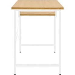 YOUTHUP Bureau D'ordinateur Blanc/chêne Clair 105x55x72 Cm MDF Et Métal - Brun 10 YOUTHUP Bureau D'ordinateur Blanc/chêne Clair 105x55x72 Cm MDF Et Métal - Brun -France Bureau Soldes 2022 55263439 4