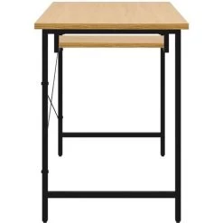 YOUTHUP Bureau D'ordinateur Noir/chêne Clair 105x55x72 Cm MDF Et Métal - Brun 10 YOUTHUP Bureau D'ordinateur Noir/chêne Clair 105x55x72 Cm MDF Et Métal - Brun -France Bureau Soldes 2022 55265173 4