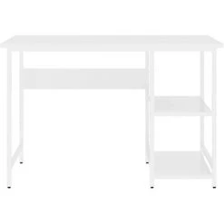 YOUTHUP Bureau D'ordinateur Blanc 105x55x72 Cm MDF Et Métal - Blanc -France Bureau Soldes 2022 55266383 3
