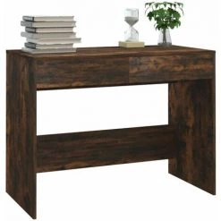 YOUTHUP Bureau Chêne Fumé 101x50x76,5 Cm Aggloméré - Brun -France Bureau Soldes 2022 55266389 4