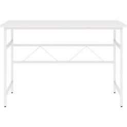 YOUTHUP Bureau D'ordinateur Blanc 105x55x72 Cm MDF Et Métal - Blanc -France Bureau Soldes 2022 55267800 3