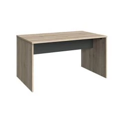 M-S Bureau 140x70x72 Cm Chêne Et Anthracite - FALBA