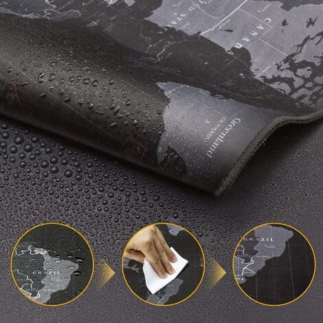 GUAZHUNIFR Tapis De Souris,Tapis De Souris De Jeu étendu 800*300 Mm,Tapis De Souris De Carte Du Monde HD,avec Base Antidérapante,Tapis Imperméable Et Pliable,Tapis De Bureau Adapté Aux Joueurs,Guazhuni 5 GUAZHUNIFR Tapis De Souris,Tapis De Souris De Jeu étendu 800*300 Mm,Tapis De Souris De Carte Du Monde HD,avec Base Antidérapante,Tapis Imperméable Et Pliable,Tapis De Bureau Adapté Aux Joueurs,Guazhuni – Image 3